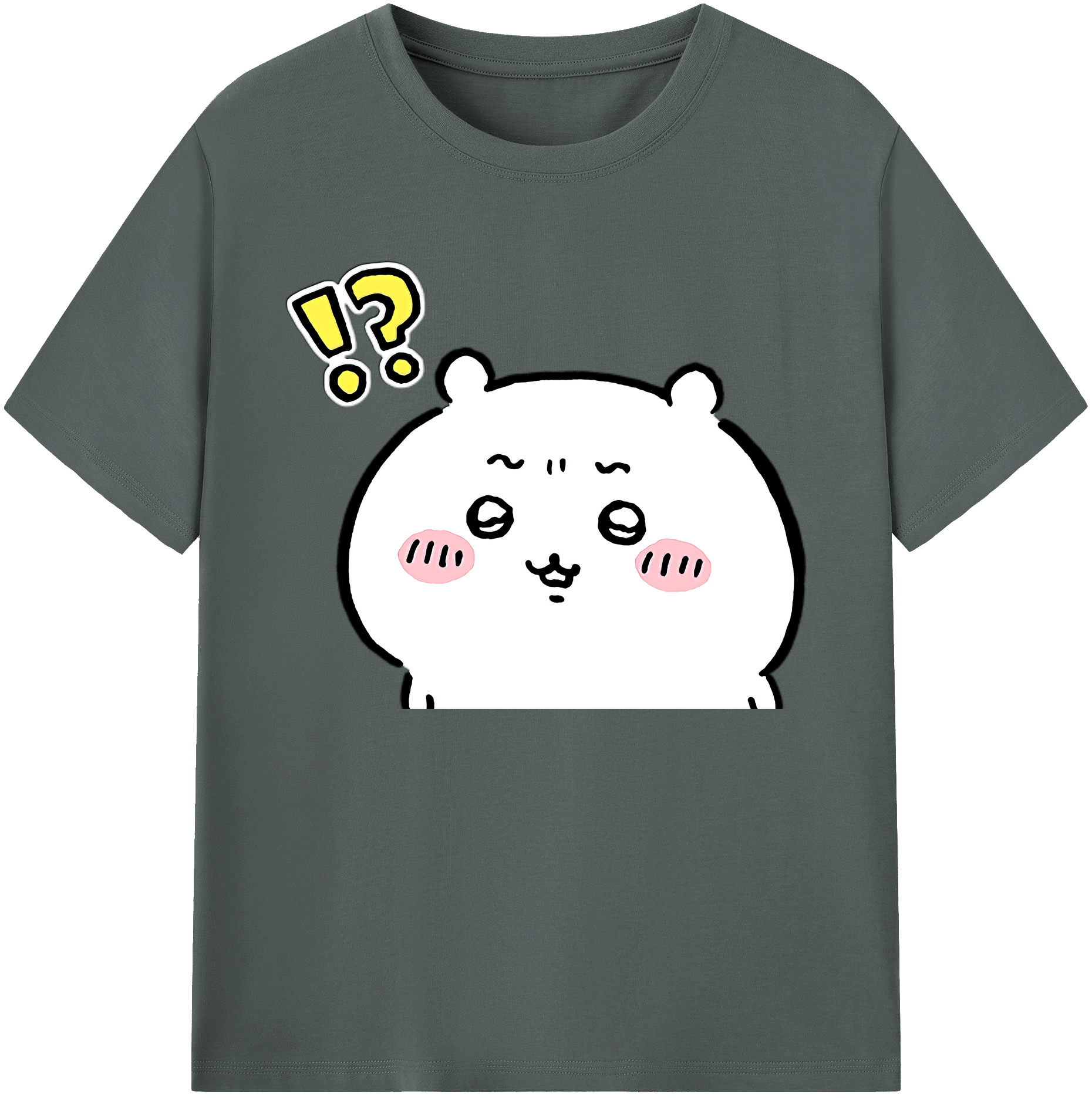 （画像用） ちいかわ ちいかわ Chii-kawa chiikawa 綿100％ メンズ半袖Tシャツ｜肌触りやわらか＆通気性